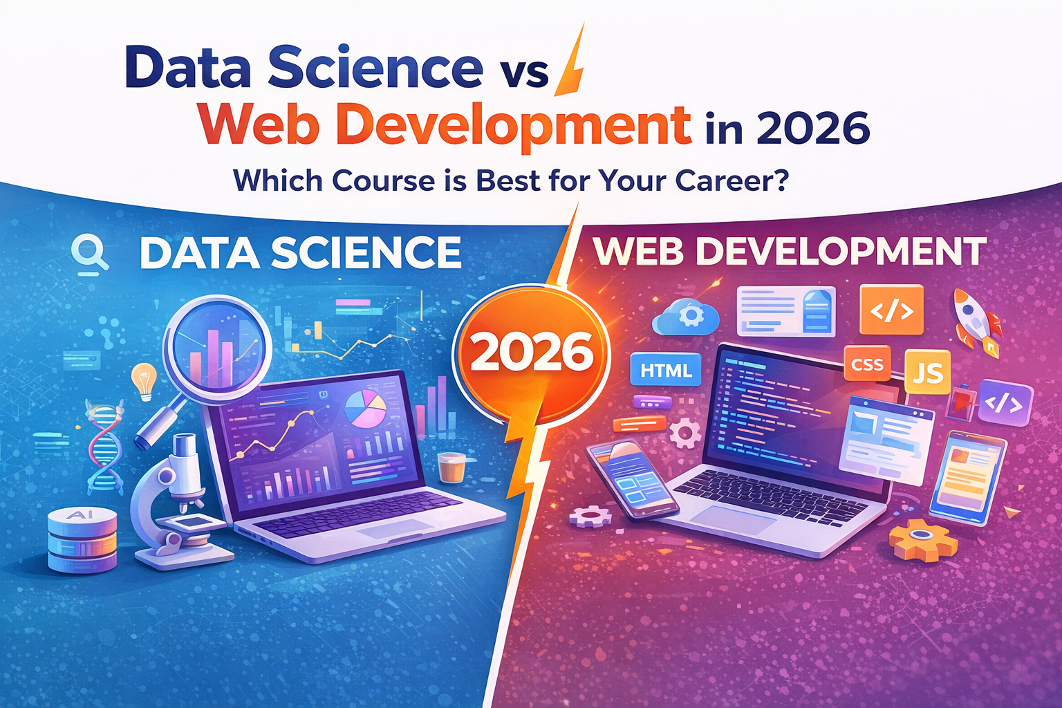 You are currently viewing Data Science vs Web Development in 2026: Which Career Path Offers Better Growth?