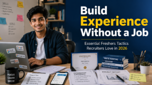 Read more about the article Build Experience Without a Job: Essential Freshers Tactics Recruiters Love