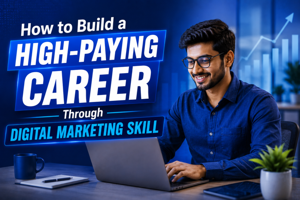 Digital Marketing Skill training with internship, digital marketing course in Indore, paid internship, internship with certificate, placement-oriented skill development program.
