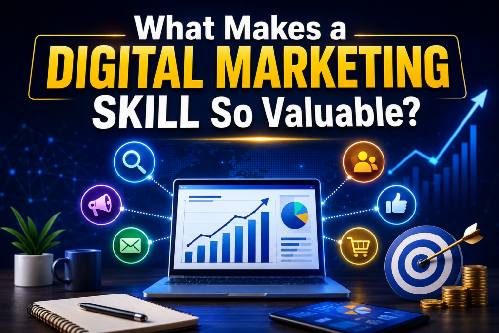 Digital Marketing Skill development through internship training in Indore, digital marketing course in Indore, paid internship, certification program, placement assistance and job-oriented training.