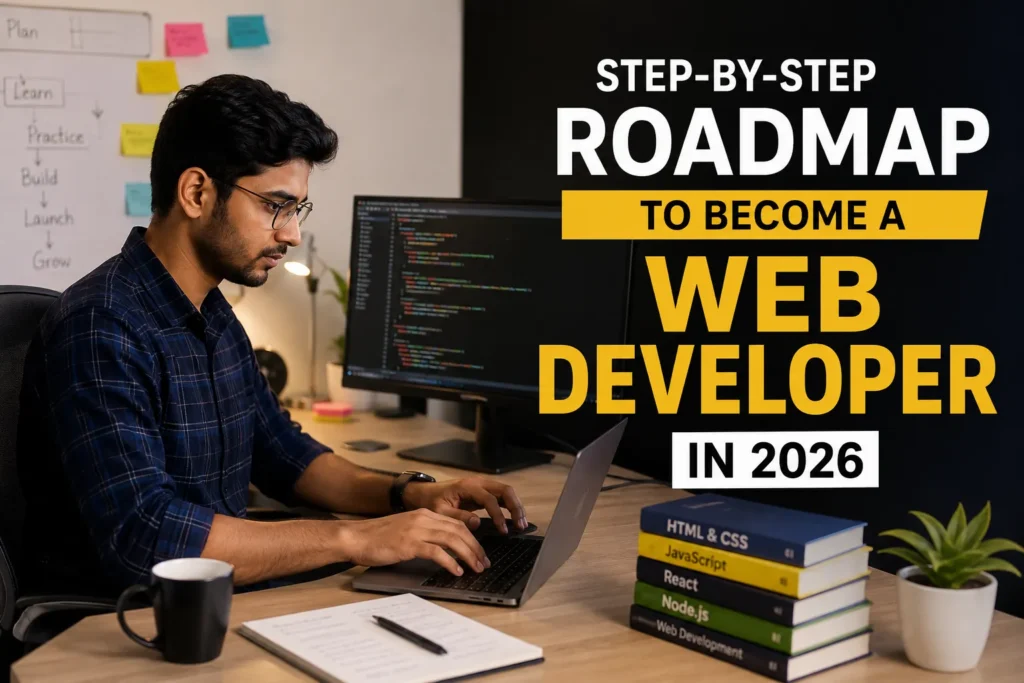 Students learning in a Web Development Course with internship in Indore, internship with certificate in Indore, and placement-focused training.