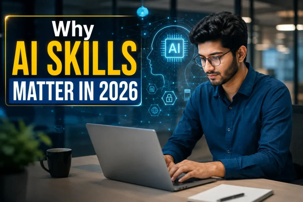 Student learning AI with ChatGPT for Students during a Digital Marketing Course in Indore at the Best Skill Development Institute in Indore with Internship Training in Indore.