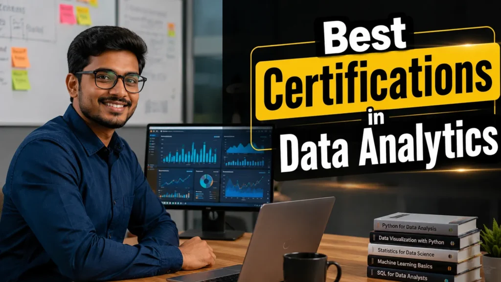 Best Certifications in Data Analytics for students seeking internship with certificate in Indore, digital marketing course in Indore, and job-oriented courses.