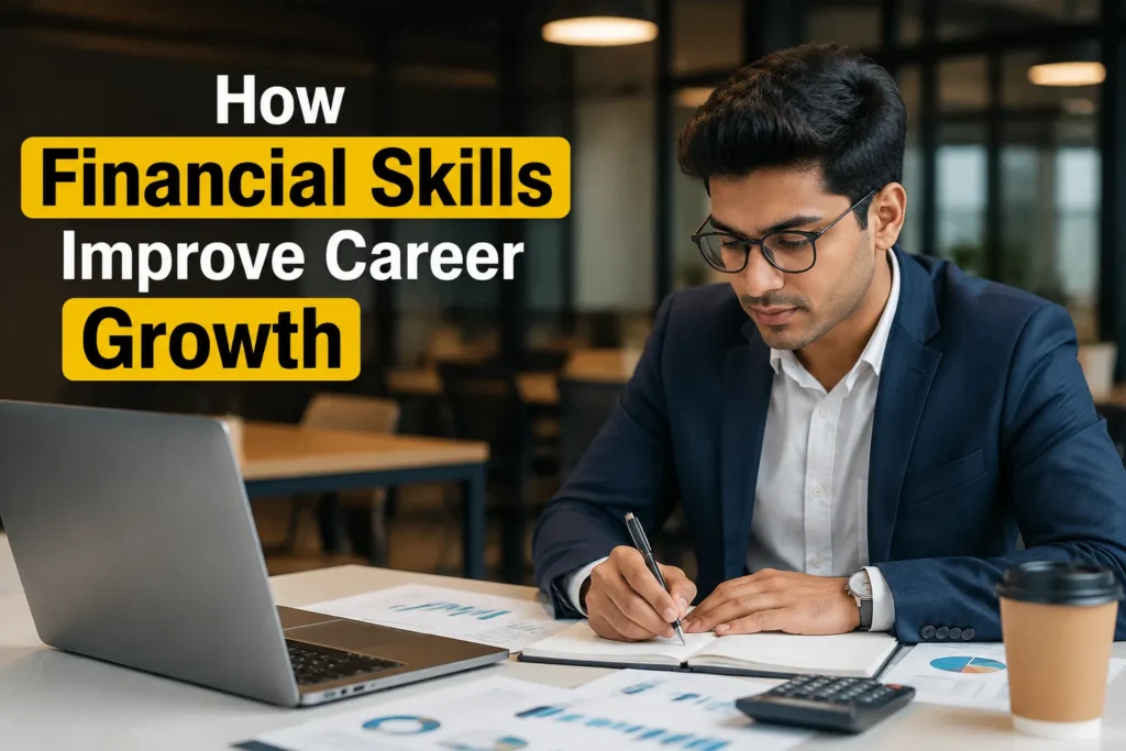 Young professional analyzing finances and learning SIP Investment strategies to improve career growth through financial literacy and money management skills in Indore.