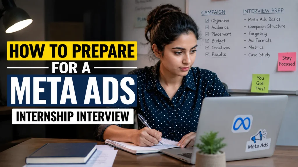 Meta Ads Internship interview preparation with digital marketing training and internship opportunities in Indore