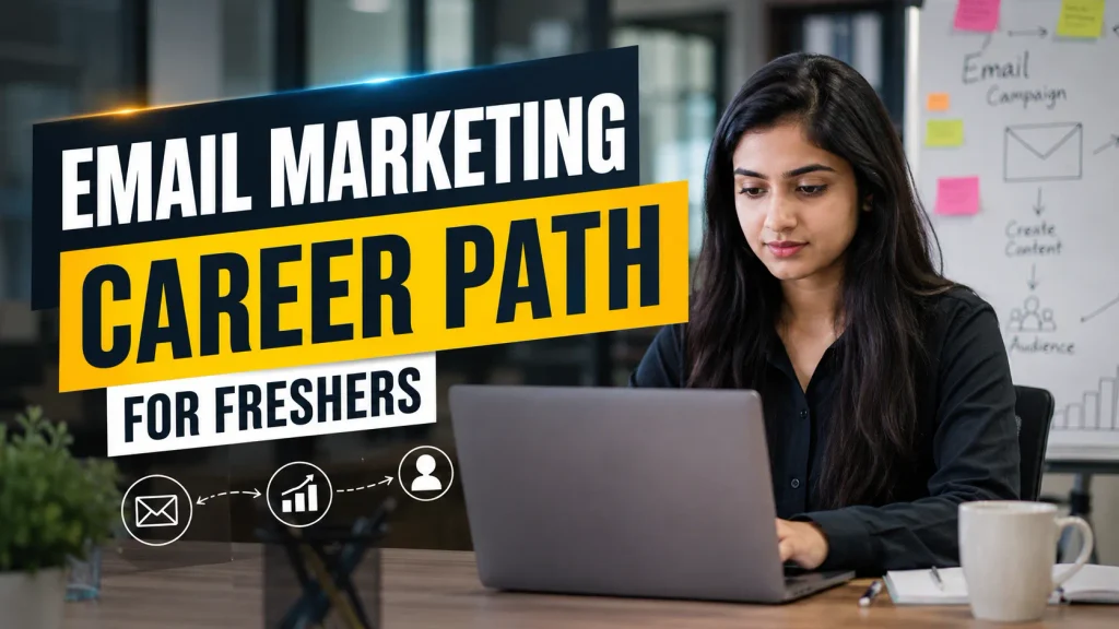 Email Marketing career path for freshers learning digital marketing skills at an internship training institute in Indore