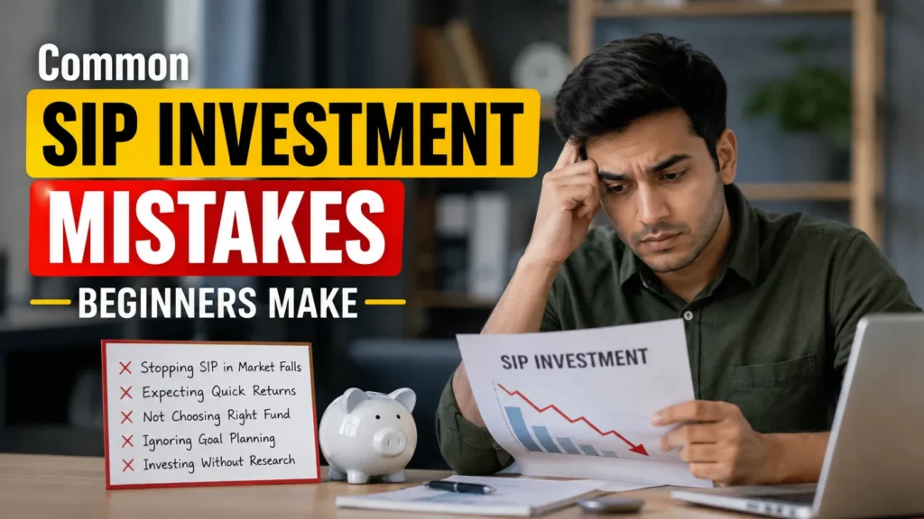 Common SIP Investment mistakes beginners make while reviewing mutual fund investment performance and financial planning