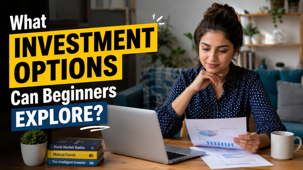 Investing for Beginners exploring stocks, mutual funds, and investment courses in Indore with guidance from a skill development institute.