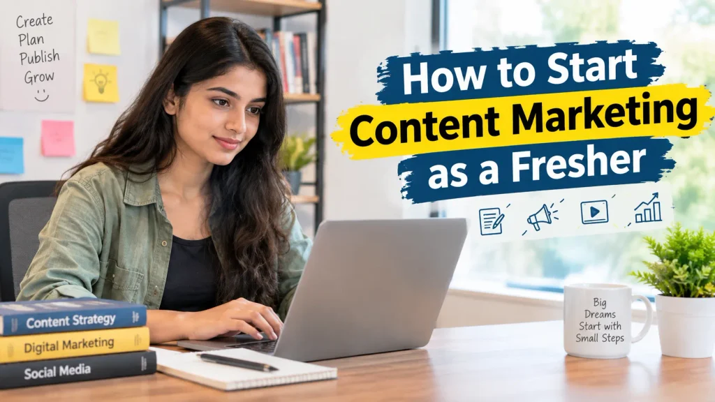 Content Marketing career guide for freshers seeking internship in Indore, digital marketing training near me, and job oriented courses in Indore