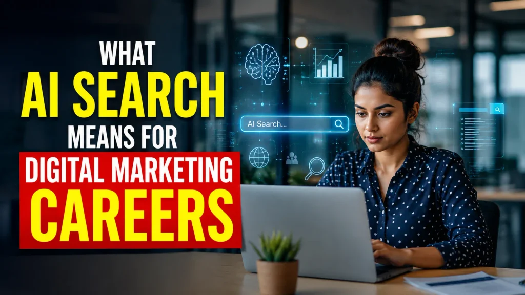 AI Search Optimization and digital marketing careers with advanced AI search technology and digital marketing training near me opportunities.